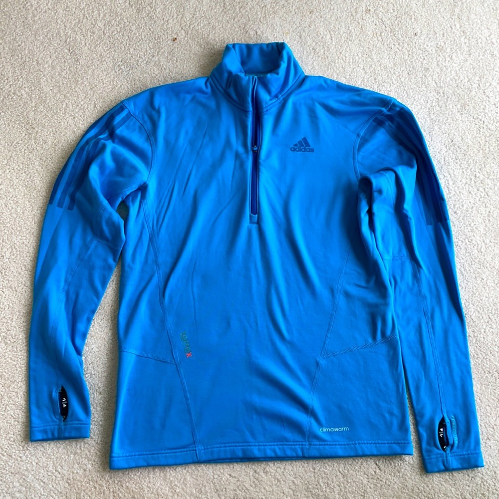 Adidas Terrex blue long sleeve synthetic shirt for sports